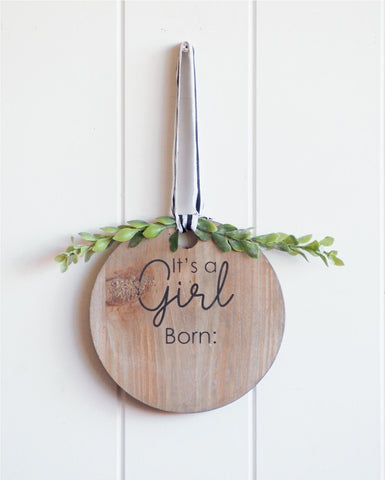 Wall Hanging - It's a girl WHG