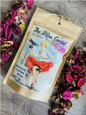 The Bliss Cartel Bath Soak - Running on Coffee and Wine BSCW