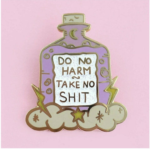 Jubly-Umph Lapel Pin - Do no harm, take no shit JTNS 🌟