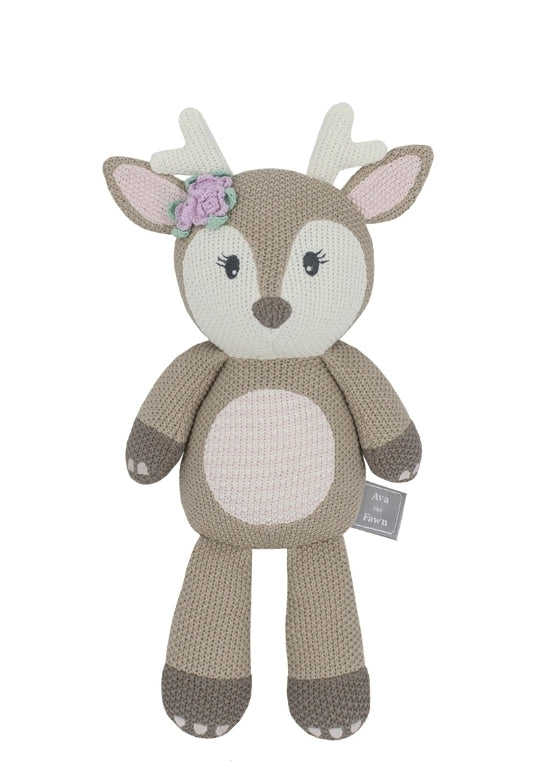 Knitted Ava the Fawn Toy 2025 KAFT