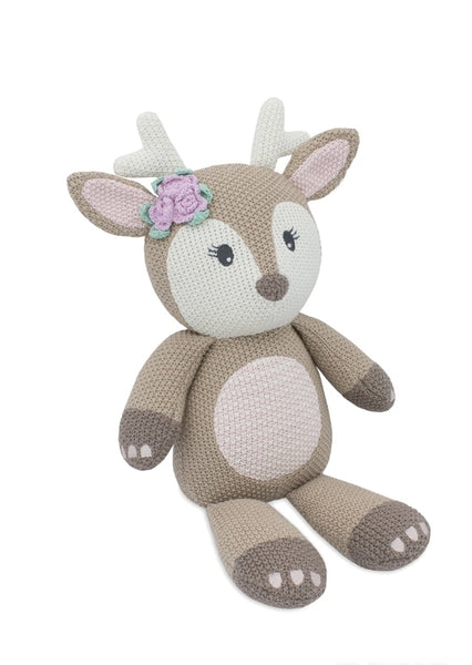 Knitted Ava the Fawn Toy KAFT ○