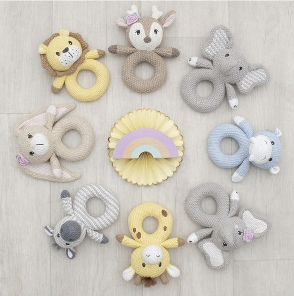 Knitted rattle Ava the Fawn 2025 KRAF