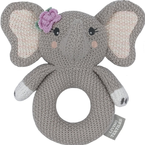 Knitted rattle Ella the Elephant KREE ○