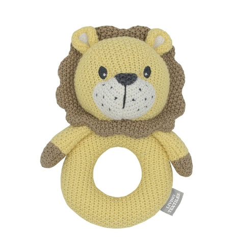 Knitted rattle Leo the Lion KRLL ○