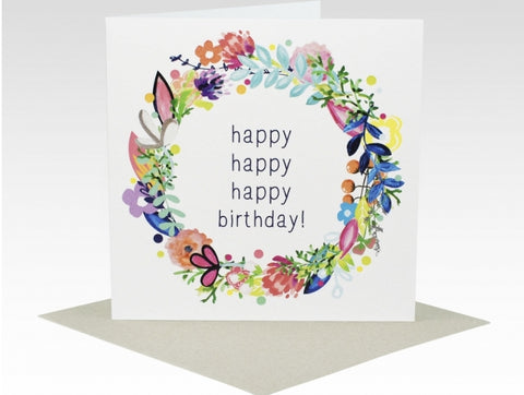 Card - Happy Happy Happy Birthday HHBC ○