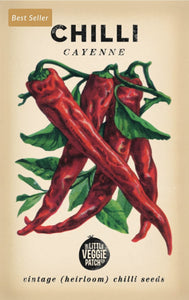 Seeds - Heirloom Seeds - Chilli Cayenne VCC 2024