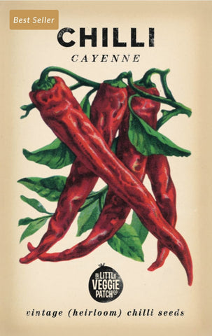 Seeds - Heirloom Seeds - Chilli Cayenne VCC 2024