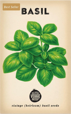 Seeds - Heirloom Seeds - Basil Large Sweet Genova VPB 2024