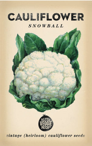 Seeds - Heirloom Seeds - Cauliflower Snowball VCS 2024