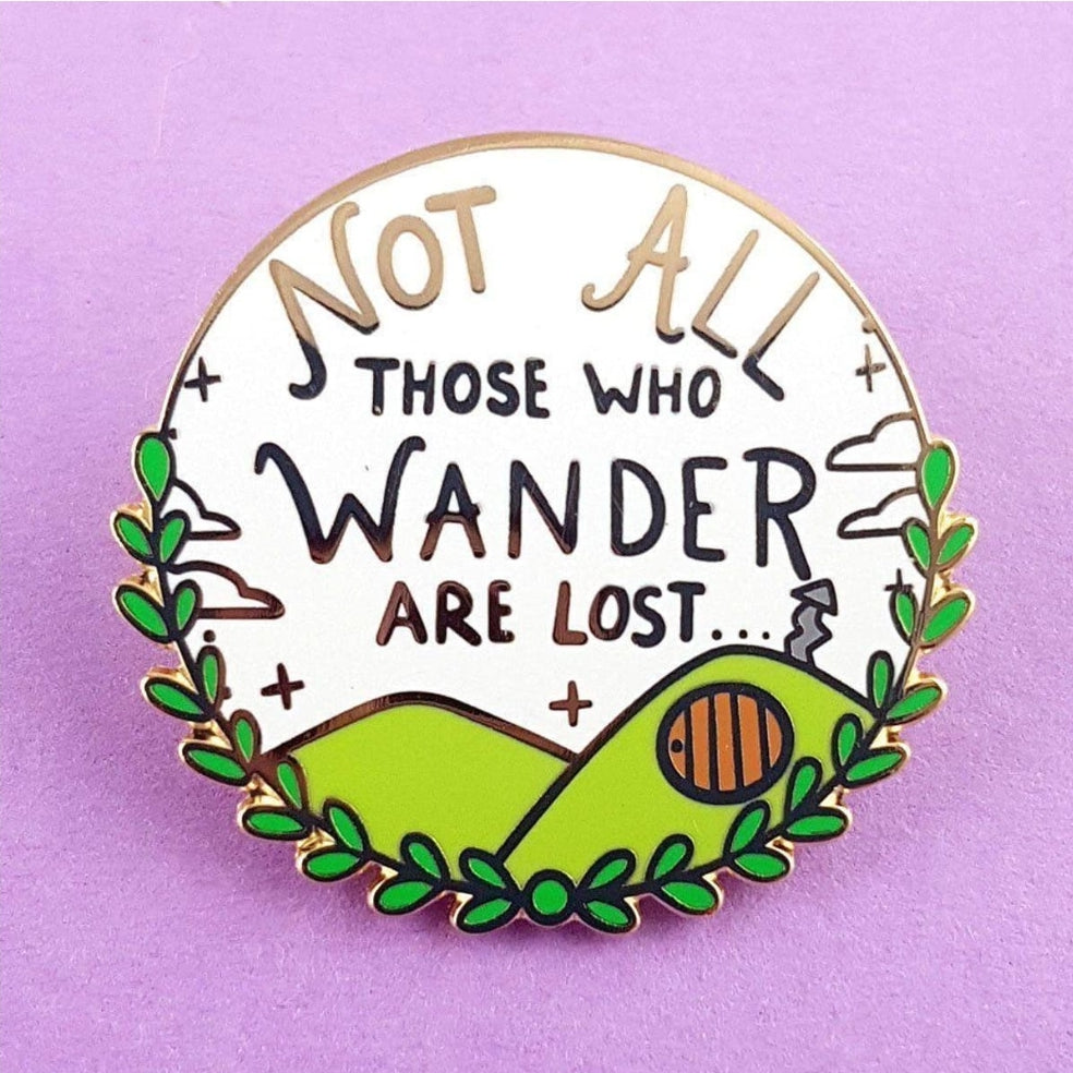 Jubly-Umph Lapel Pin - Not all those wander are lost JNWL ...