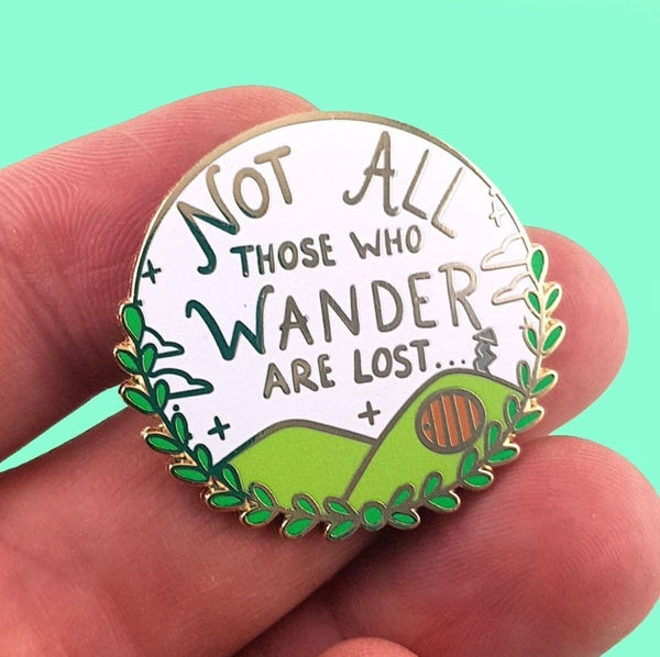 Jubly-Umph Lapel Pin - Not all those wander are lost JNWL ...