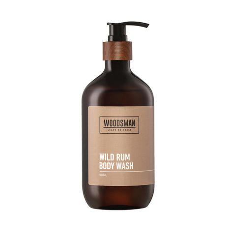 Woodsman Wild Rum scented Body Wash 500ml WWR2