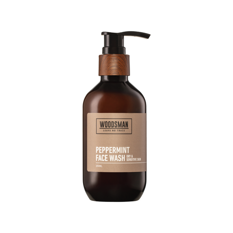 Woodsman Peppermint Face Wash 200ml WFD
