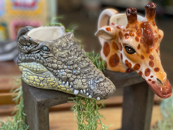 In the jungle... quirky animal coffee mugs